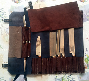 JN Handmade Leather Roll Bags LS6e